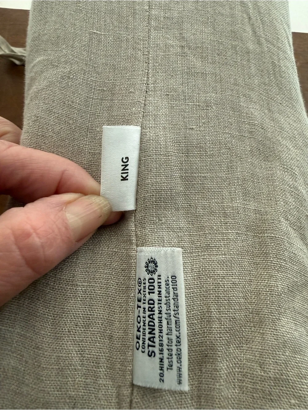 Nordstrom Linen king sheet set in Natural